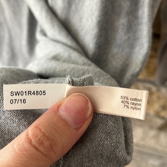 The Limited Light Grey Mock Turtleneck Sweater With Open Back Size Large - Picture 8 of 13